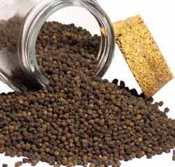 Malabar black peppercorns in bulk — earthy, bold whole black pepper for grinding fresh